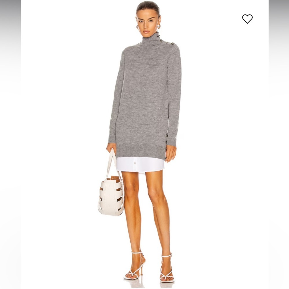 Veronica Beard Soval Host Pick Merino Wool Blend Turtleneck XS/S Sweater Dress